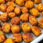 Baked Sweet Potato Zucchini Tots