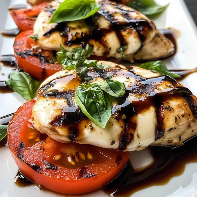 Caprese Grilled Chicken with Balsamic Reduction Recipe