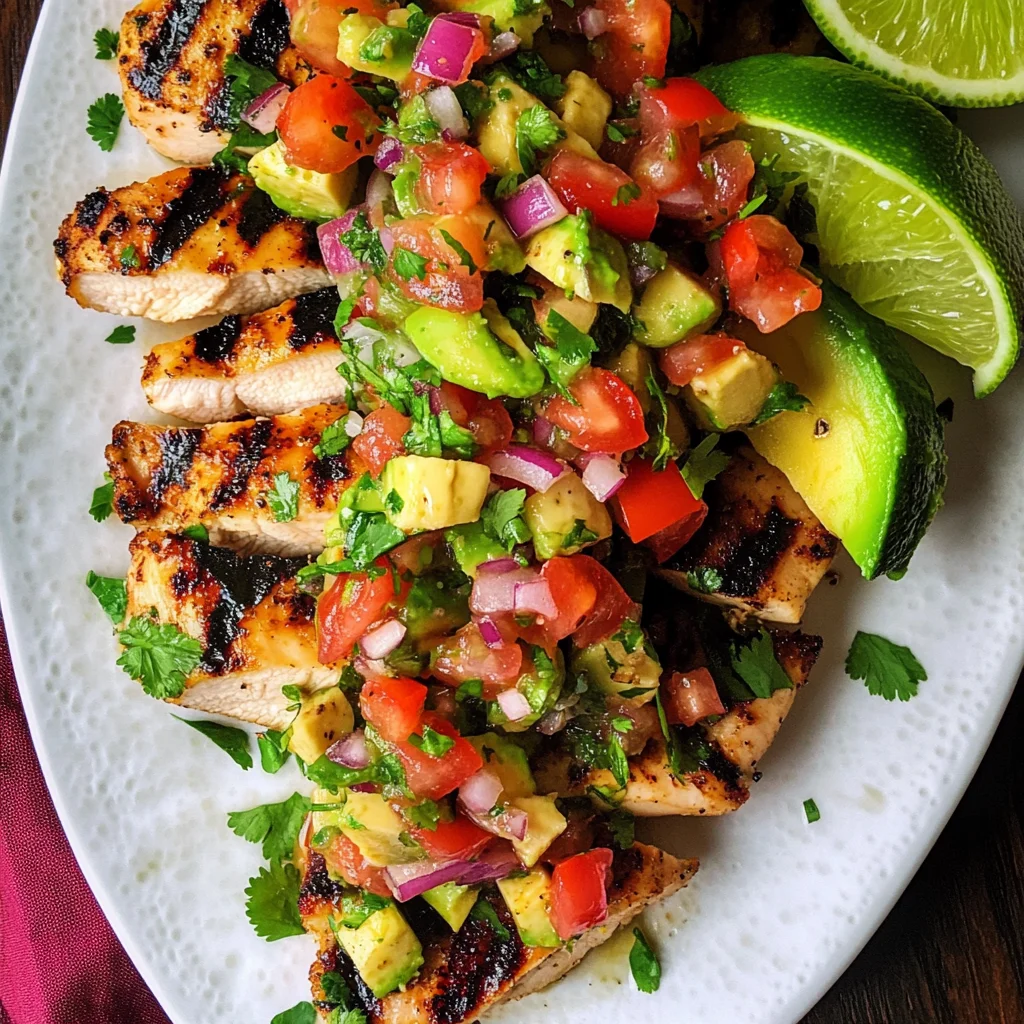Cilantro-Lime Chicken with Avocado Salsa