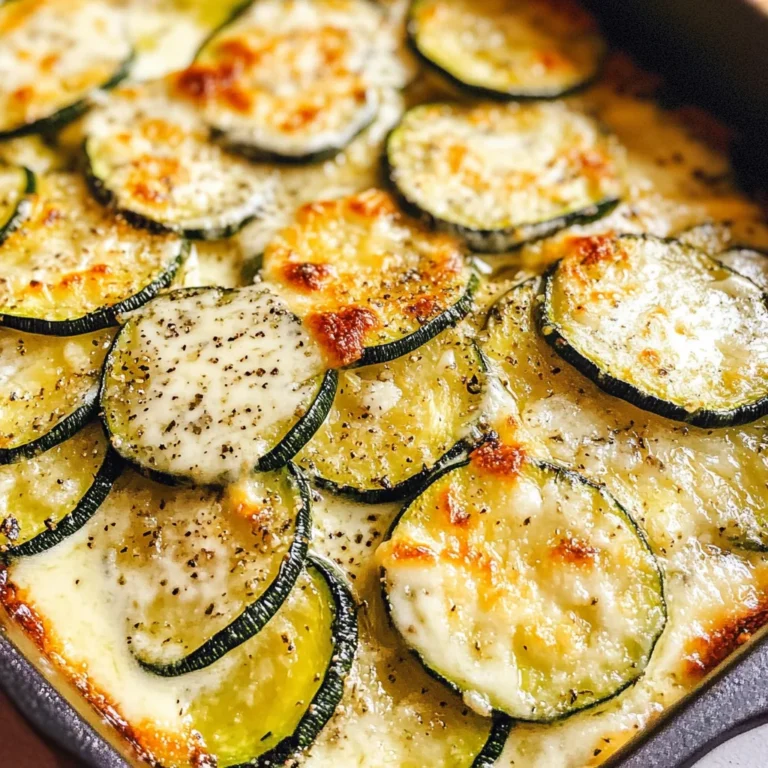 Creamy Parmesan Zucchini