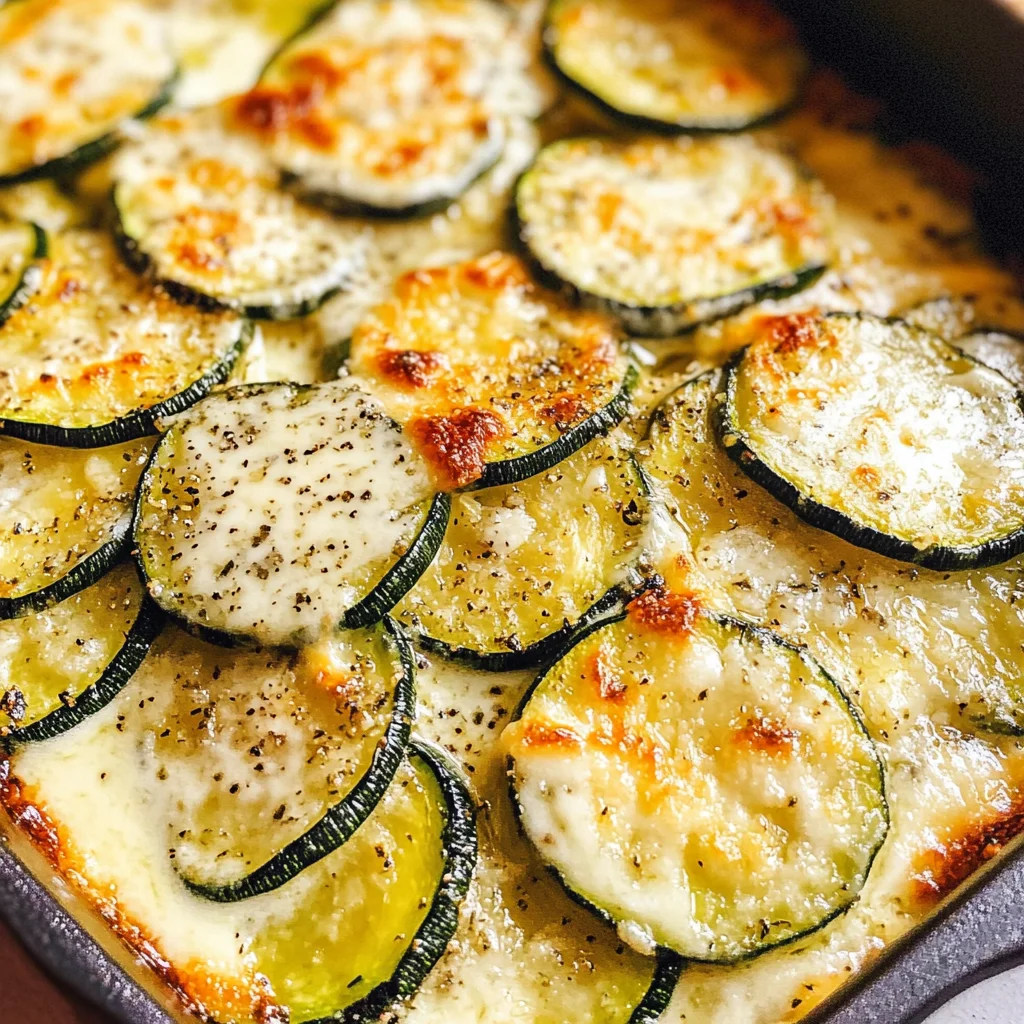 Creamy Parmesan Zucchini