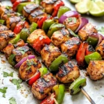 Fajita Chicken Kebabs
