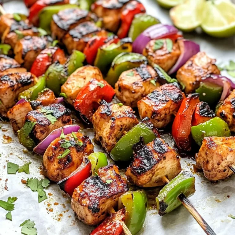 Fajita Chicken Kebabs