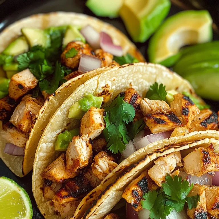 Grilled Chicken Street Tacos