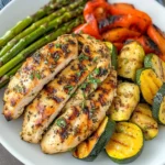Grilled Garlic and Herb Chicken and Veggies