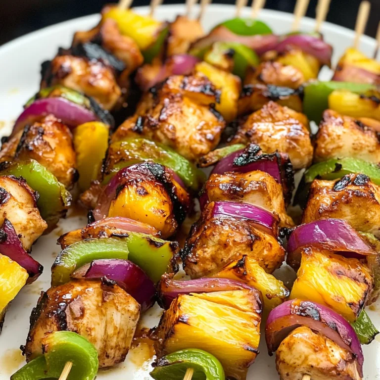 Hawaiian Chicken Kebabs