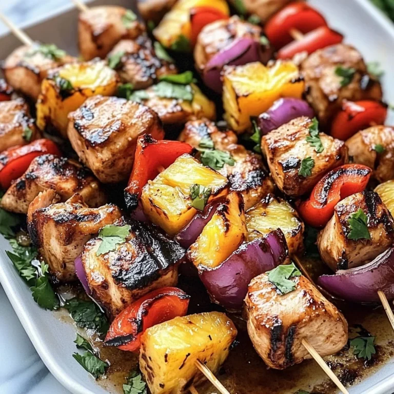 Hawaiian Chicken Skewers