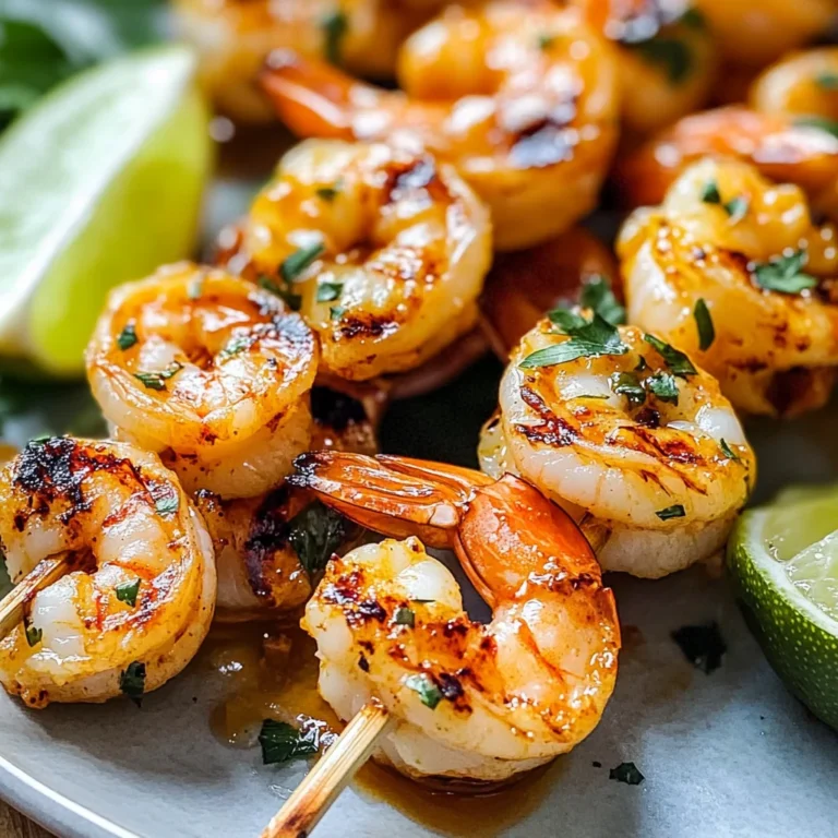 Honey Sriracha Shrimp Kebab Recipe
