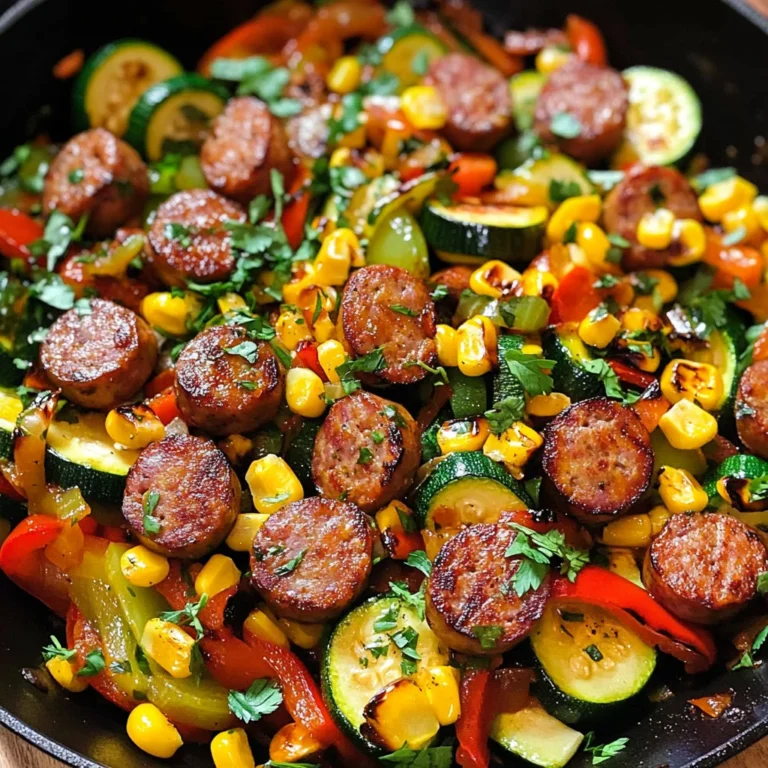 Sausage and Veggies Skillet - 30 Minute, One-Pan Meal