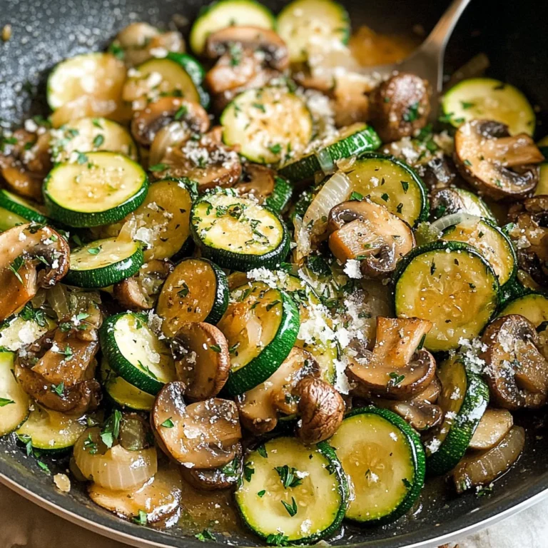 Skillet Zucchini and Mushrooms