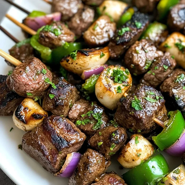 Steak Kabobs with Garlic Butter