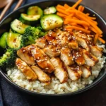 Teriyaki Grilled Chicken and Veggie Rice Bowls