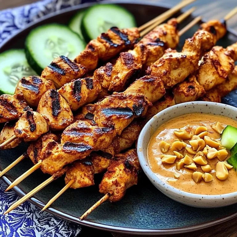 Thai Chicken Sate with Peanut Sauce