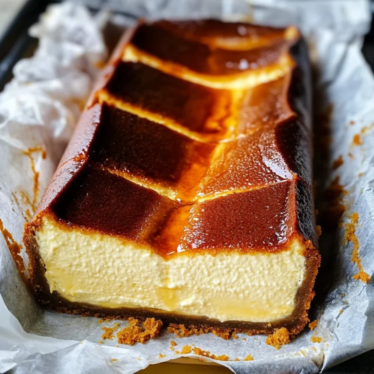 Burnt Basque Cheesecake in a Loaf Pan