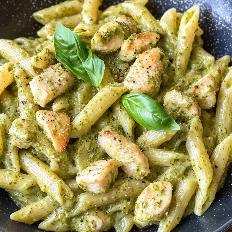 Creamy Chicken Pesto Pasta