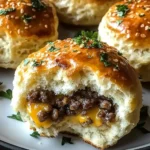Garlic Parmesan Cheeseburger Bombs