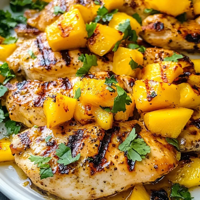 Grilled Mango Pineapple Chicken
