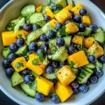 Mango Cucumber Salad with Blueberries and Avocado