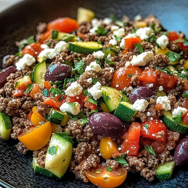 Mediterranean Ground Beef Stir Fry – A Quick & Healthy Dinner