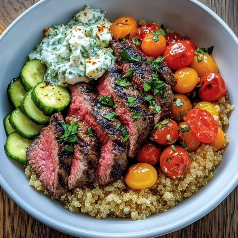 Mediterranean Steak Bowl Recipe