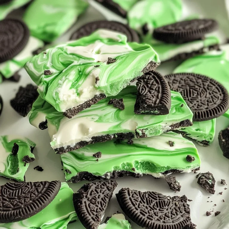 Mint Oreo Bark