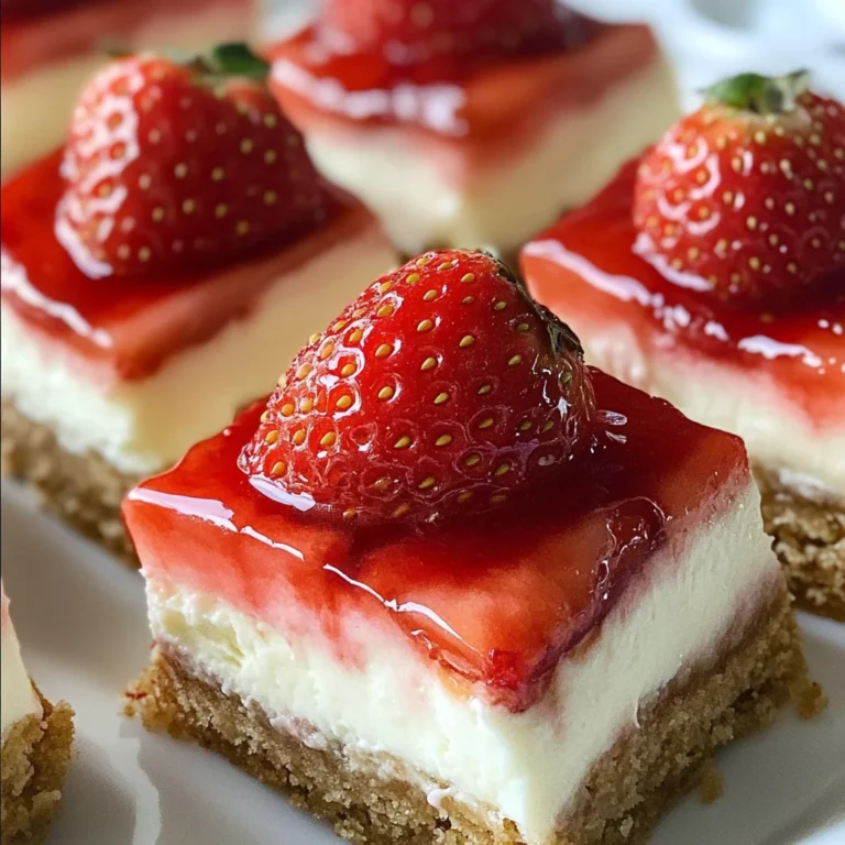 No-Bake Strawberry Cheesecake Bars