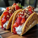 Strawberry Crunch Cheesecake Tacos