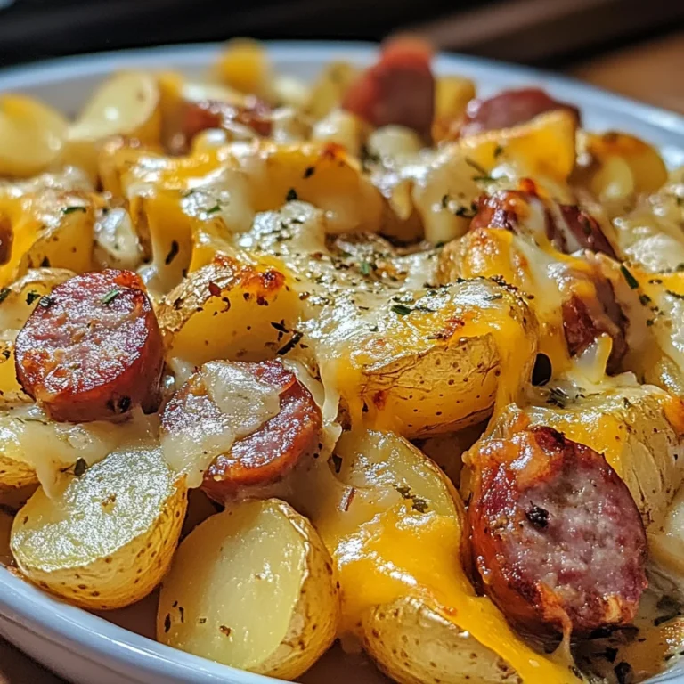Cheesy Ranch Potatoes and Smoked Sausage
