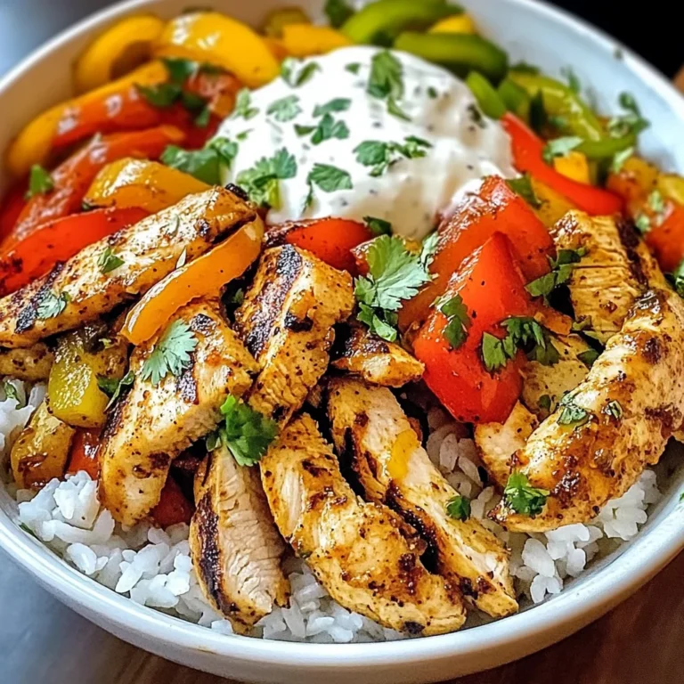 Chicken Fajita Rice Bowls
