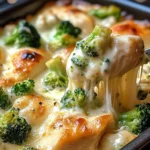 Chicken and Broccoli Alfredo Bake