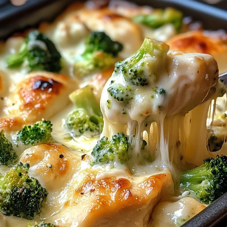 Chicken and Broccoli Alfredo Bake