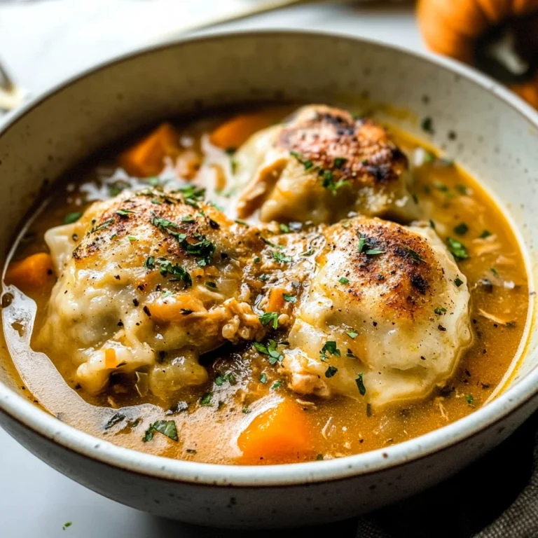 Chicken and Pumpkin Dumplings