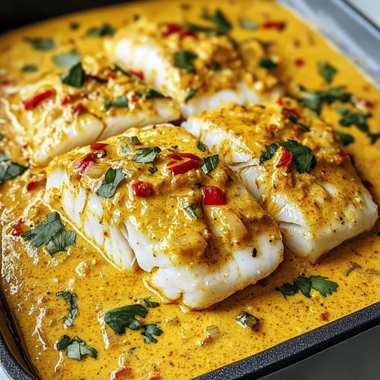 Coconut Curry Baked Cod