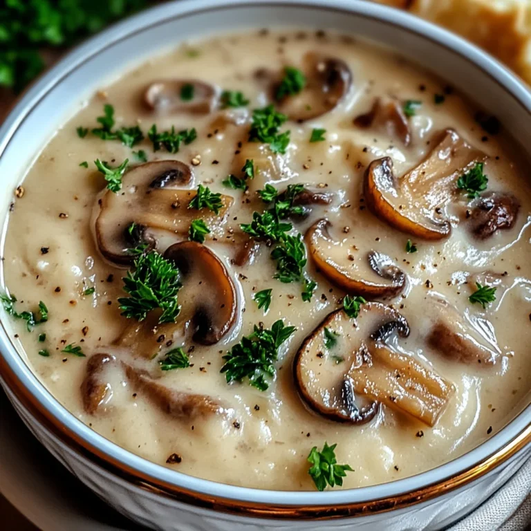 Cottage Cheese Mushroom Soup