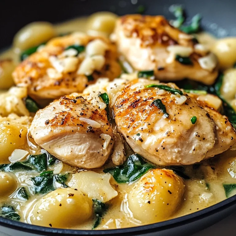 Creamy Garlic Chicken Gnocchi Skillet