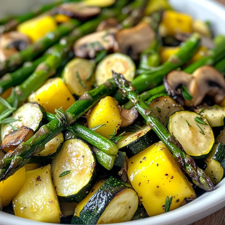 Flavorful Asparagus with Zucchini and Squash