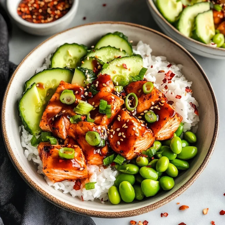 Honey Sriracha Salmon Bowls