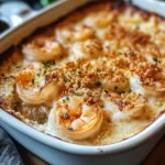 Keto Garlic Shrimp Au Gratin