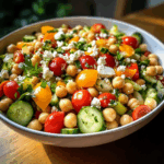Mediterranean Chickpea Salad with Lemon Vinaigrette: The Best Summer Dish