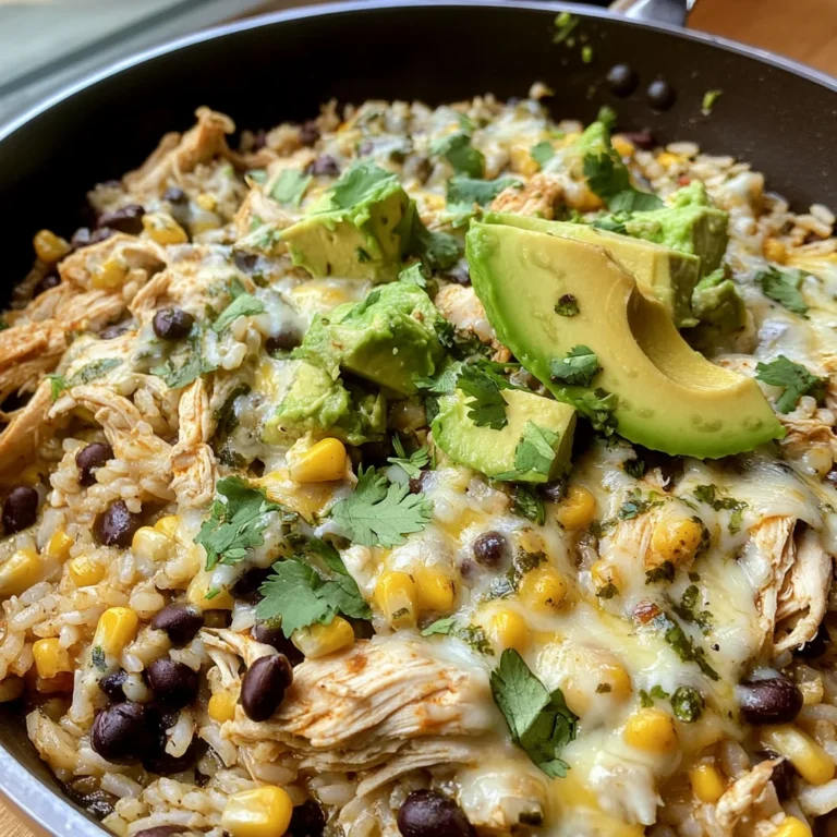 Salsa Verde Chicken & Rice Skillet
