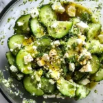 Smashed Cucumber Salad - With Feta and Dill