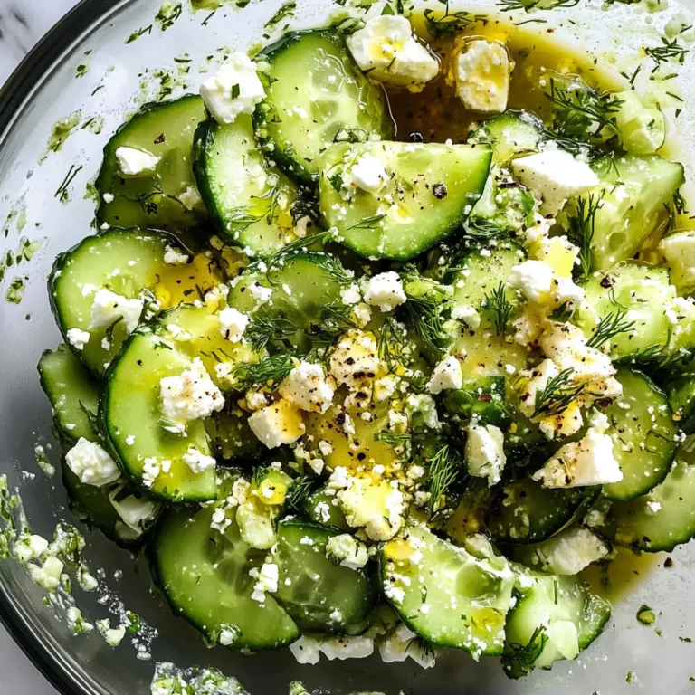 Smashed Cucumber Salad - With Feta and Dill