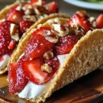 Strawberry Crunch Cheesecake Tacos