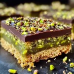 Brown Butter Dubai Pistachio Chocolate Chip Cookie Bars 🍪