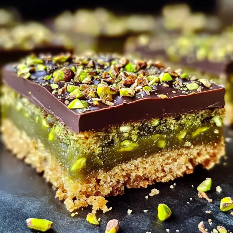 Brown Butter Dubai Pistachio Chocolate Chip Cookie Bars 🍪
