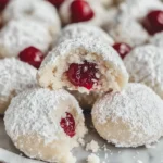 Cherry Snowball Cookies