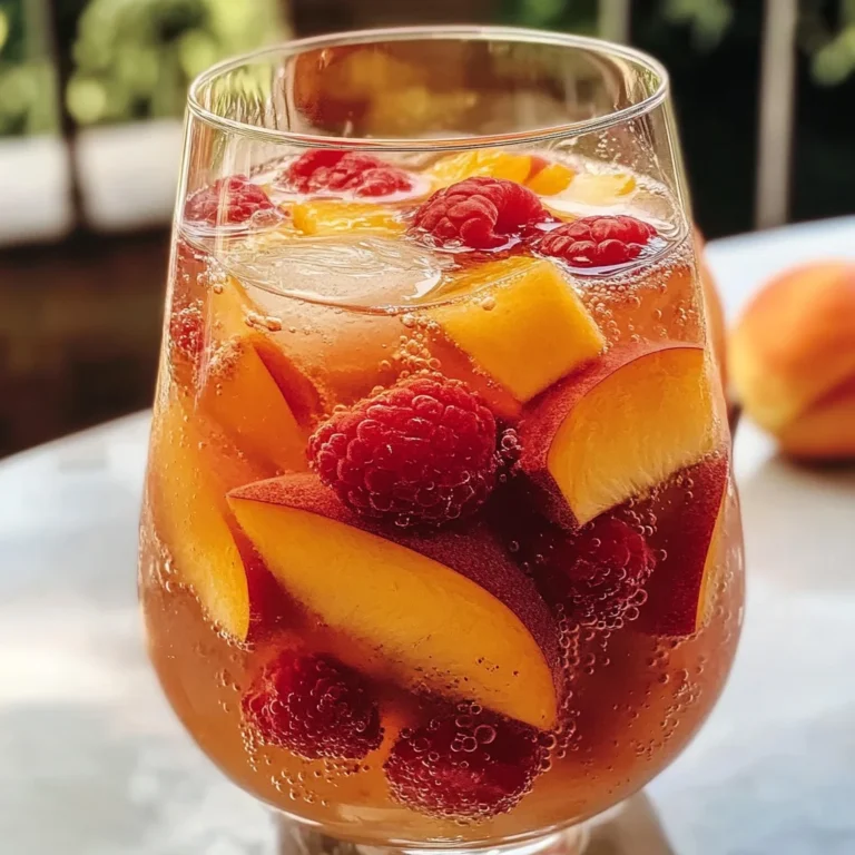 Chilled Peach Moscato Sangria