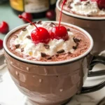 Slow Cooker Chocolate Covered Cherry Hot Chocolate