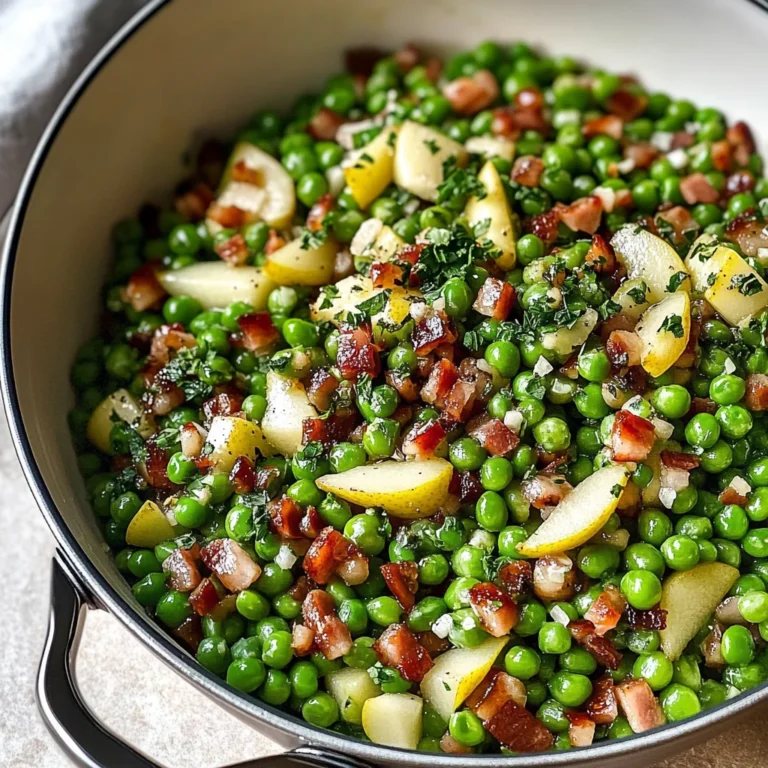 Thanksgiving Peas (with Pear and Pancetta)