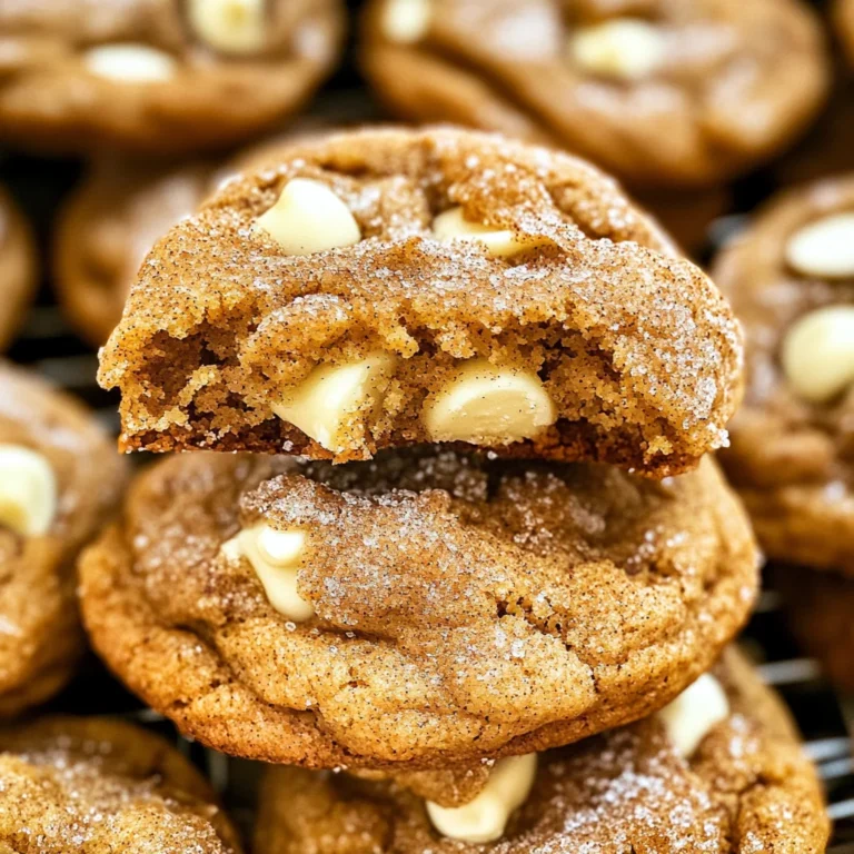 White Chocolate Pumpkin Snickerdoodles